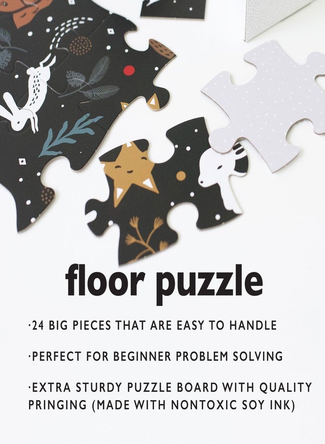 Wee Gallery Floor Puzzle, 24-Piece Jumbo Jigsaw Puzzles for Toddlers, Early Learning Activity, Cognitive and Fine Motor Skills Development, Learning Toys for Toddlers, Christmas Tree - Image 4